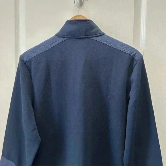 Michael Kors Mens Sweater 1/4 Zip Pullover Cotton Blend Navy Blue Size Medium - Picture 7 of 16